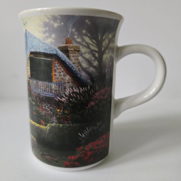 Lilac Cottage 2004 Genuine Kinkade Ceramic Coffee Mug - Picture 16 of 16